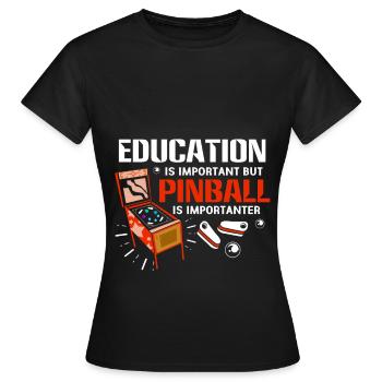 Pinball Pinball Pinball Machine Pinball Lever Game - Women's T-Shirt - black - Front - AI Model Female 172 dark (172cm)