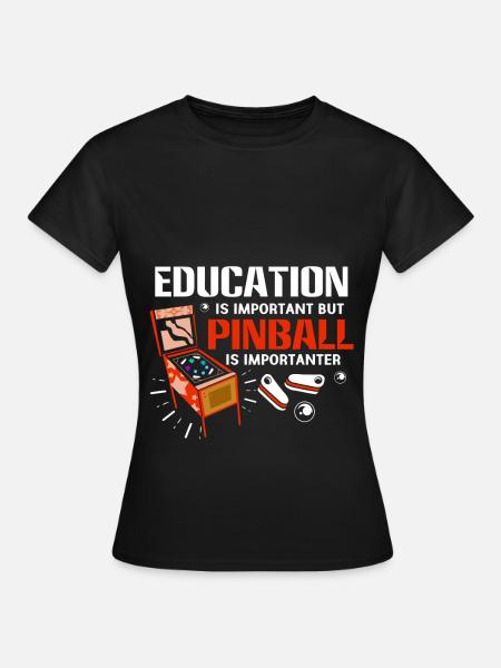 Flipper Pinball Flipperautomat Flipperhebel Game - Frauen T-Shirt - Schwarz