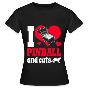 Pinball Pinball Pinball Machine Pinball Lever Game - Women's T-Shirt - black - Front - AI Model Female 172 dark (172cm)