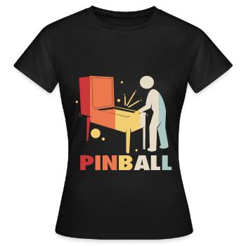 Pinball Pinball Pinball Machine Pinball Lever Game - Women's T-Shirt - black - Front - AI Model Female 172 dark (172cm)