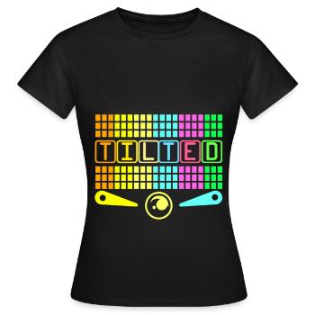 Pinball Pinball Pinball Machine Pinball Lever Game - Women's T-Shirt - black - Front - AI Model Female 172 dark (172cm)