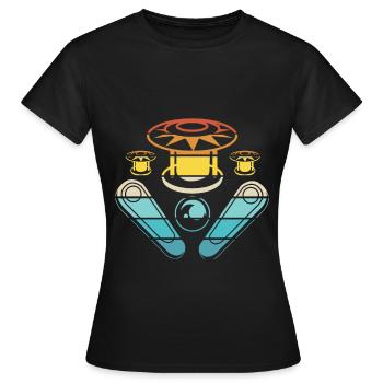 Pinball Pinball Pinball Machine Pinball Lever Game - Women's T-Shirt - black - Front - AI Model Female 172 dark (172cm)