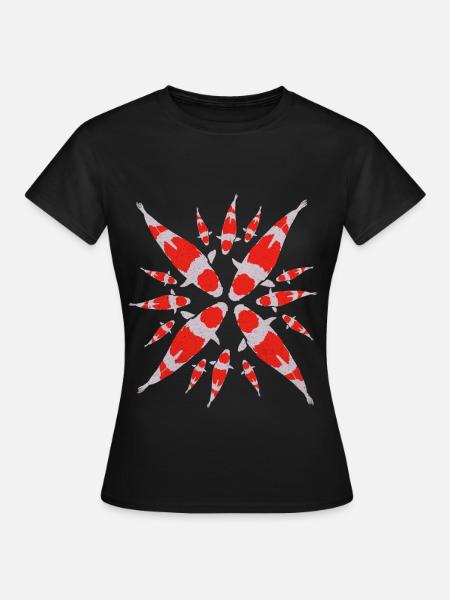 Koi - Frauen T-Shirt - Schwarz