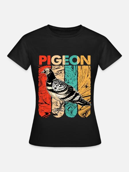 Taube - Frauen T-Shirt - Schwarz