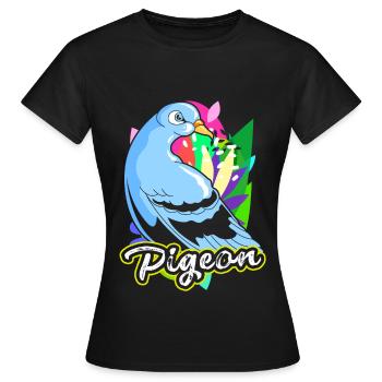 Pigeon Racing Pigeon Fancier Carrier Pigeon Turtle Dove - Women's T-Shirt - black - Front - AI Model Female 172 dark (172cm)