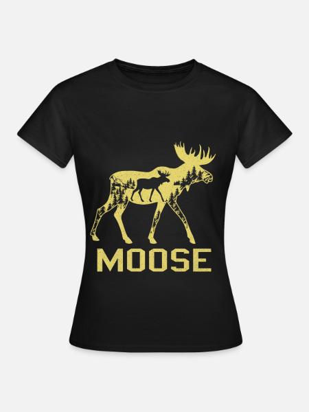 Elch - Frauen T-Shirt - Schwarz