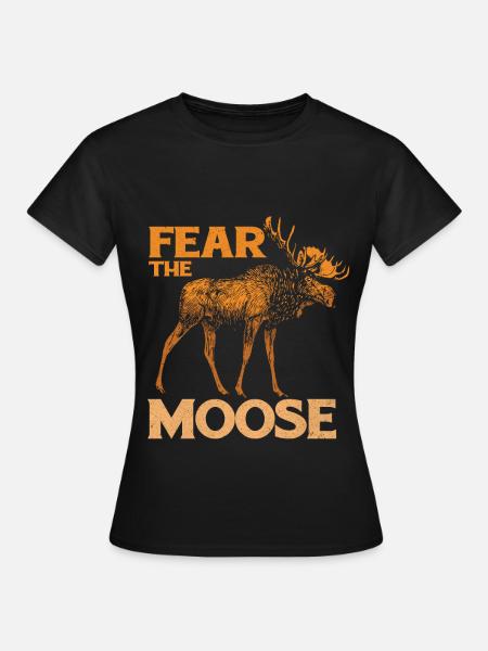 Elch - Frauen T-Shirt - Schwarz