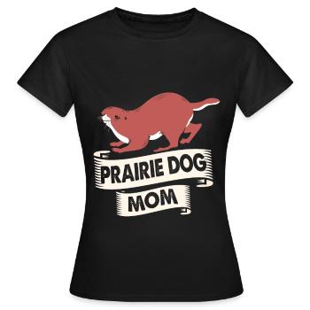 Écureuil de terre Prairies Marmottes Prairies rongeurs - T-shirt Femme - noir - Devant - AI Model Female 172 dark (172cm)