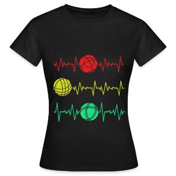 Pétanque - Women's T-Shirt - black - Front - AI Model Female 172 dark (172cm)