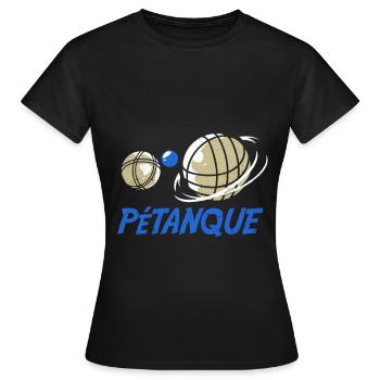 Pétanque - Women's T-Shirt - black - Front - AI Model Female 172 dark (172cm)