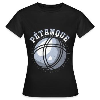 Pétanque - Women's T-Shirt - black - Front - AI Model Female 172 dark (172cm)