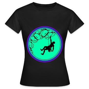 Escalade escalade escalade mur d’escalade montagne roche sport - T-shirt Femme - noir - Devant - AI Model Female 172 dark (172cm)