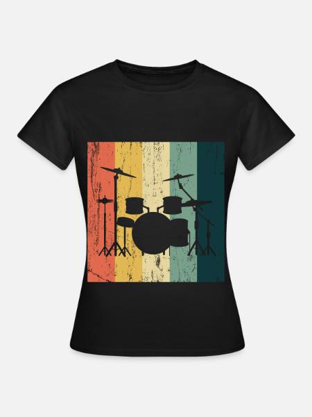 Drummer Raggae Percussion Drummer Gift - Women's T-Shirt - black