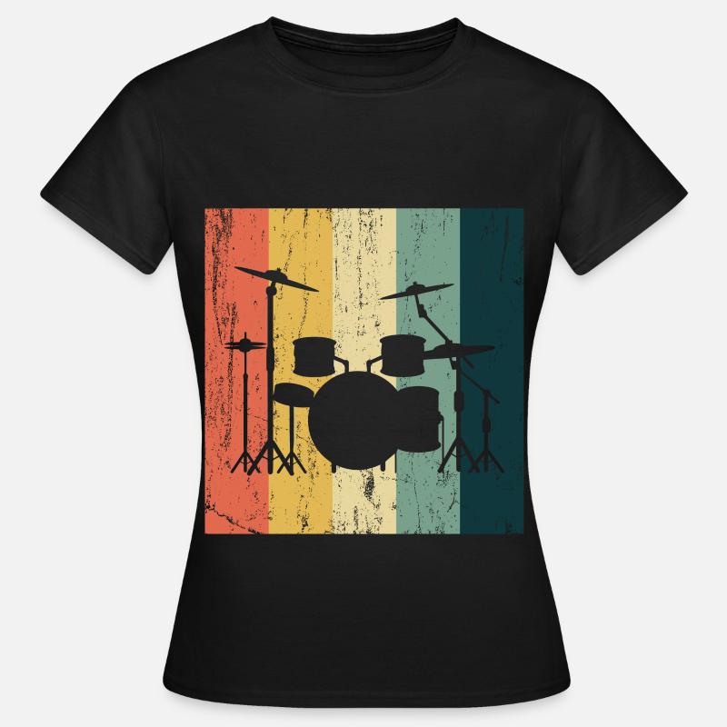 Drummer Raggae Percussion Drummer Gift - Women's T-Shirt - black