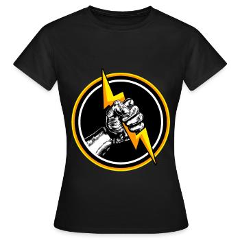 Électricien Électrotechnique Électronique Volt Watt - T-shirt Femme - noir - Devant - AI Model Female 172 dark (172cm)