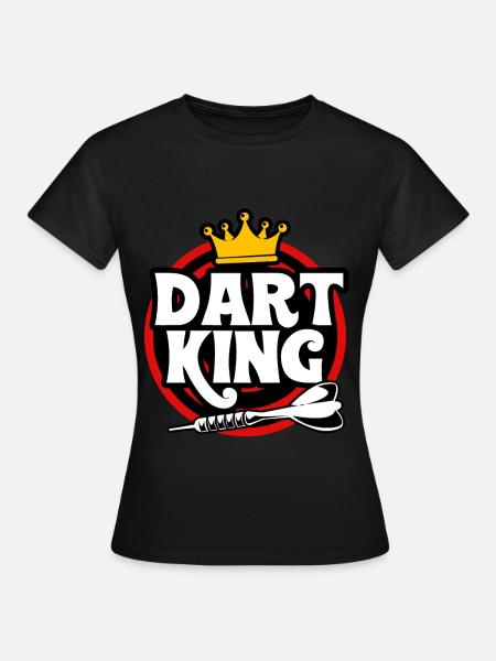 Dart Team Dartboard Dart Arrow Bullseye Darts Club - T-shirt Femme - noir