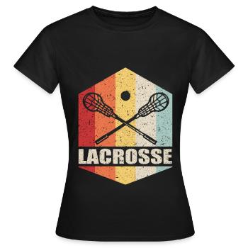 Lacrosse - T-shirt Femme - noir - Devant - AI Model Female 172 dark (172cm)