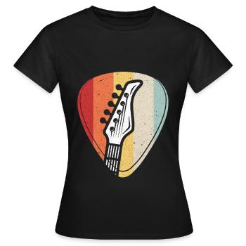 chitarra - Maglietta da donna - nero - Fronte - AI Model Female 172 dark (172cm)