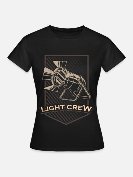 LIGHT CREW Retro light lighting technician gift - Women's T-Shirt - black