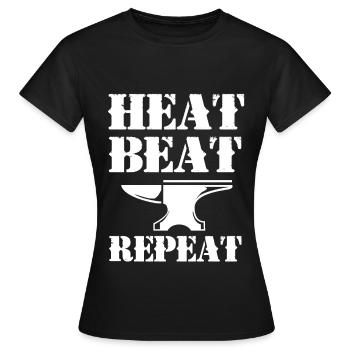 Schmied Amboss - Frauen T-Shirt - Schwarz - Vorne - AI Model Female 172 dark (172cm)