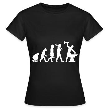 Amboss Schmiedekunst - Frauen T-Shirt - Schwarz - Vorne - AI Model Female 172 dark (172cm)