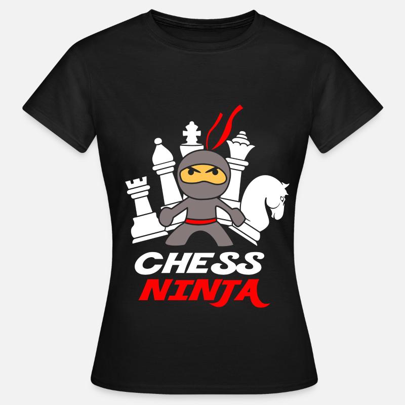 Chess ninja - Women's T-Shirt - black