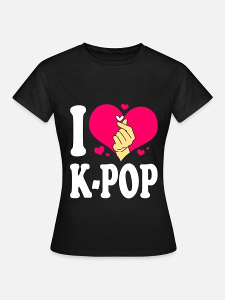 K-Pop - T-shirt Femme - noir