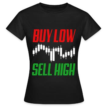 Börse Währung Wall Street Trader Forex - Frauen T-Shirt - Schwarz - Vorne - AI Model Female 172 dark (172cm)