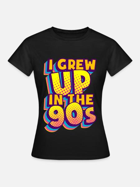 90er Mottoparty 90er Outfit 90er Retro 90er Jahre - Dame-T-shirt - sort