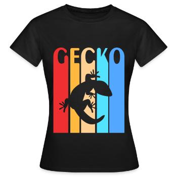 Gecko - T-shirt Femme - noir - Devant - AI Model Female 172 dark (172cm)
