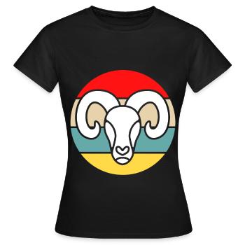 Capricorne - T-shirt Femme - noir - Devant - AI Model Female 172 dark (172cm)