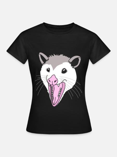 Opossum - Frauen T-Shirt - Schwarz