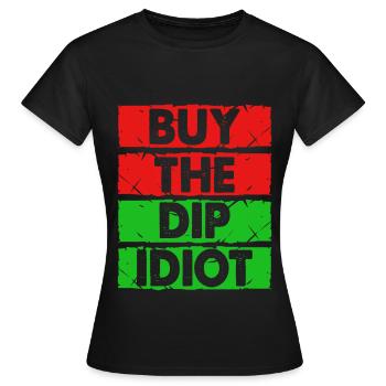 stock exchange - Women's T-Shirt - black - Front - AI Model Female 172 dark (172cm)