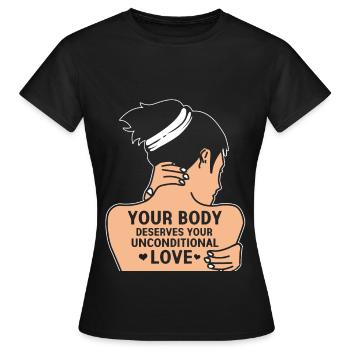 Depression Deppressiv Psyche Therapie Bipolar - Frauen T-Shirt - Schwarz - Vorne - AI Model Female 172 dark (172cm)