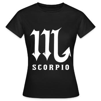 Sternzeichen Skorpion - Frauen T-Shirt - Schwarz - Vorne - AI Model Female 172 dark (172cm)