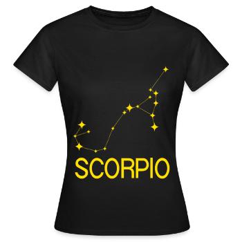 Sternzeichen Skorpion - Frauen T-Shirt - Schwarz - Vorne - AI Model Female 172 dark (172cm)