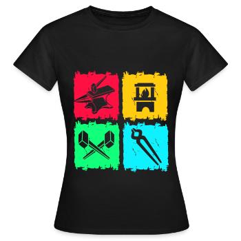 Schmied Amboss - Frauen T-Shirt - Schwarz - Vorne - AI Model Female 172 dark (172cm)