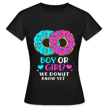 Expectant mothers mom - Women's T-Shirt - black - Front - AI Model Female 172 dark (172cm)