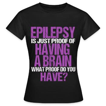 Epilepsie - Frauen T-Shirt - Schwarz - Vorne - AI Model Female 172 dark (172cm)