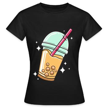 Bubble Tee Boba Tea - Women's T-Shirt - black - Front - AI Model Female 172 dark (172cm)