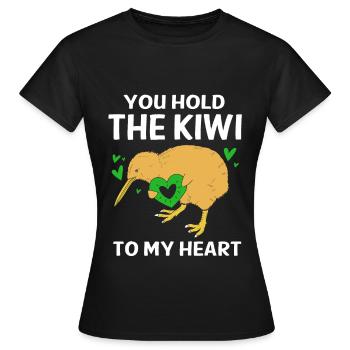 kiwi-oiseau kiwi - T-shirt Femme - noir - Devant - AI Model Female 172 dark (172cm)