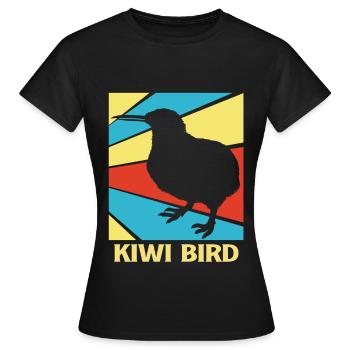 kiwi-oiseau kiwi - T-shirt Femme - noir - Devant - AI Model Female 172 dark (172cm)