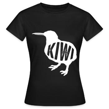 kiwi-oiseau kiwi - T-shirt Femme - noir - Devant - AI Model Female 172 dark (172cm)