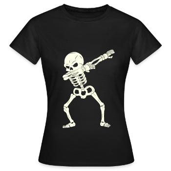Squelette de dabbing Halloween 2021 Enfants Rapide - T-shirt Femme - noir - Devant - AI Model Female 172 dark (172cm)