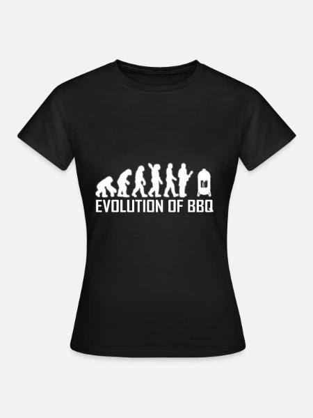 Watersmoker Evolution Of BBQ - Frauen T-Shirt - Schwarz