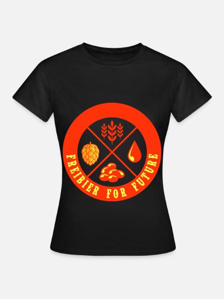 Biertrinker Freibier For Future - Frauen T-Shirt - Schwarz