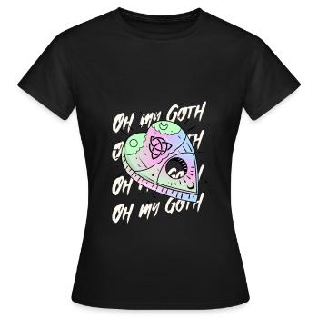Pastel Goth Oh My Goth Gothique - T-shirt Femme - noir - Devant - AI Model Female 172 dark (172cm)
