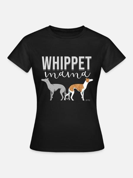 Whippet Mom - Frauen T-Shirt - Schwarz