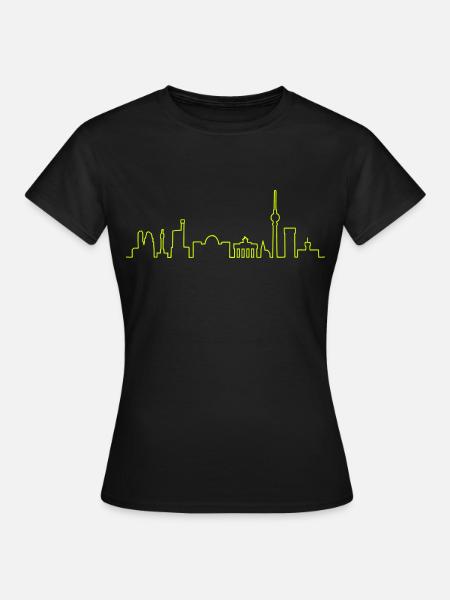 Skyline Berlin - Frauen T-Shirt - Schwarz