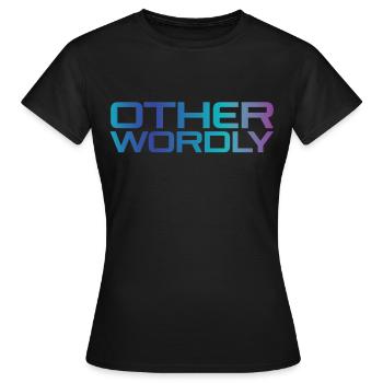 Otherwordly Alien jenseitig UFO SciFi - Frauen T-Shirt - Schwarz - Vorne - AI Model Female 172 dark (172cm)